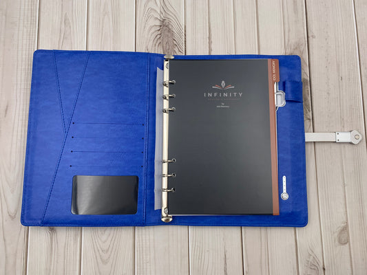 INFINITY Smart Notebook with built-in 8000 mAh power bank and 16 GB USB - No Logo